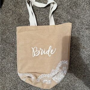 Tan Bride Tote Bag